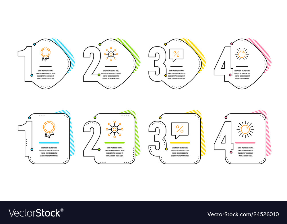 Multichannel discount message and success icons