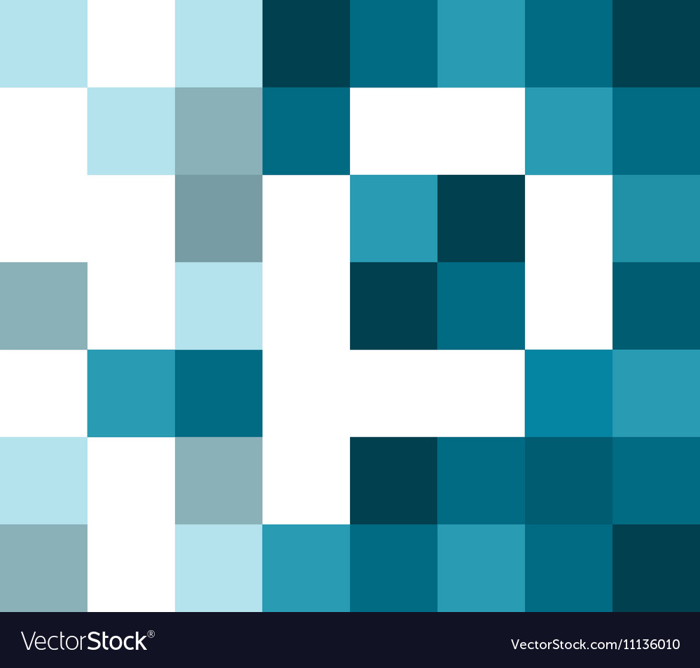 Pixelated Logo Template Royalty Free Vector Image