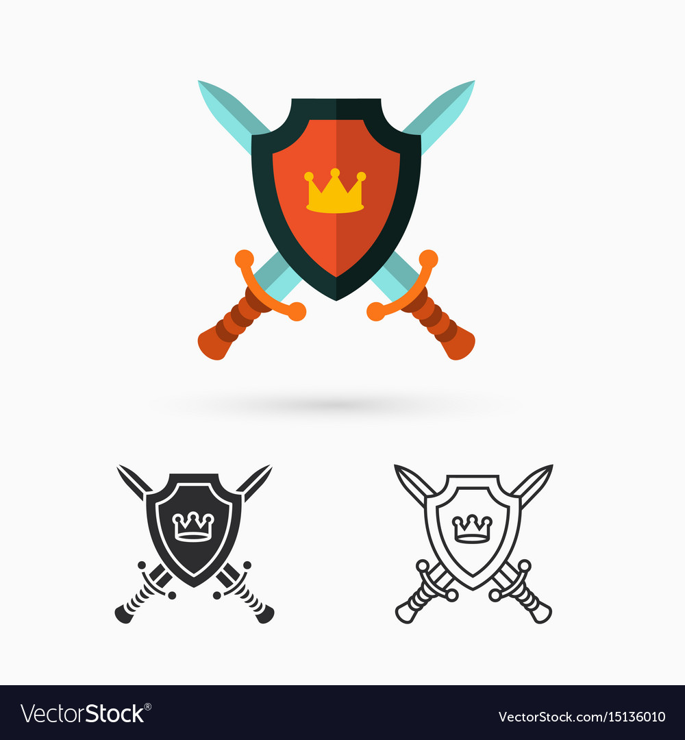 Shield and swords