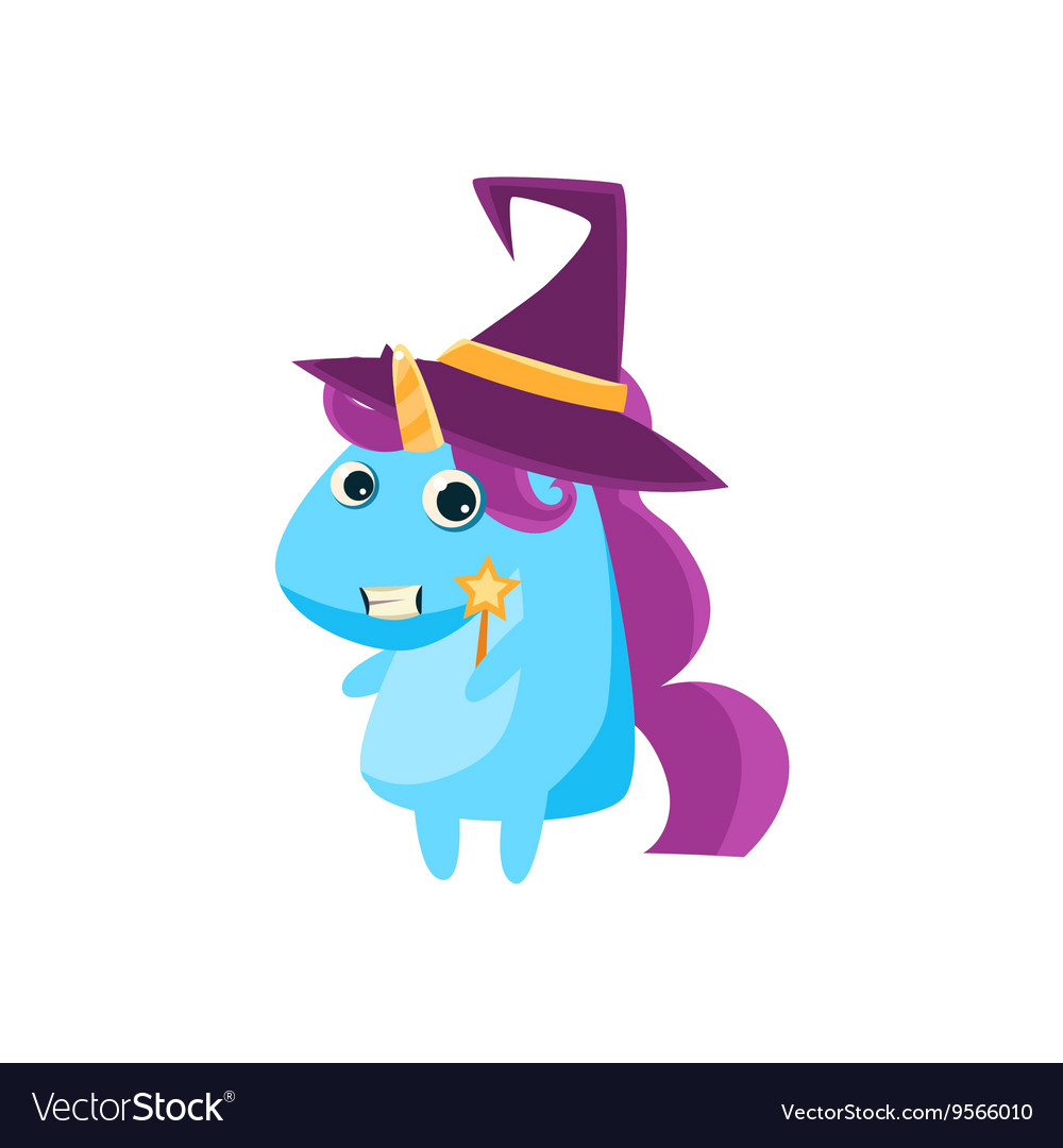 Unicorn in witch costume