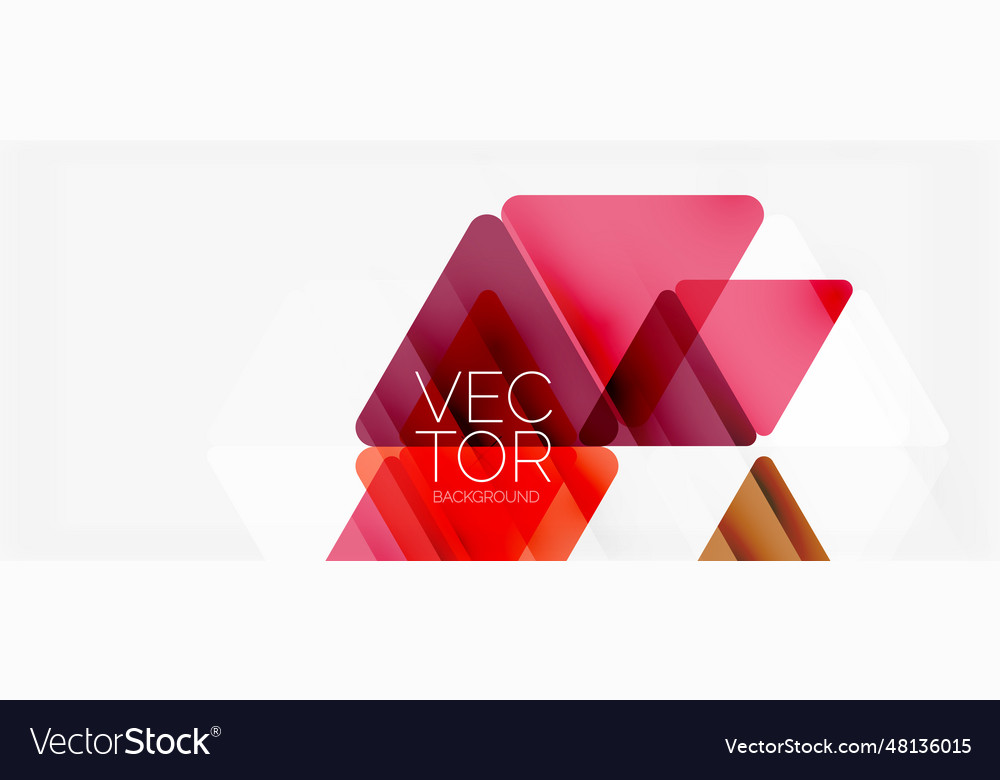 Abstract background color transparent triangles Vector Image Abstract background color transparent triangles