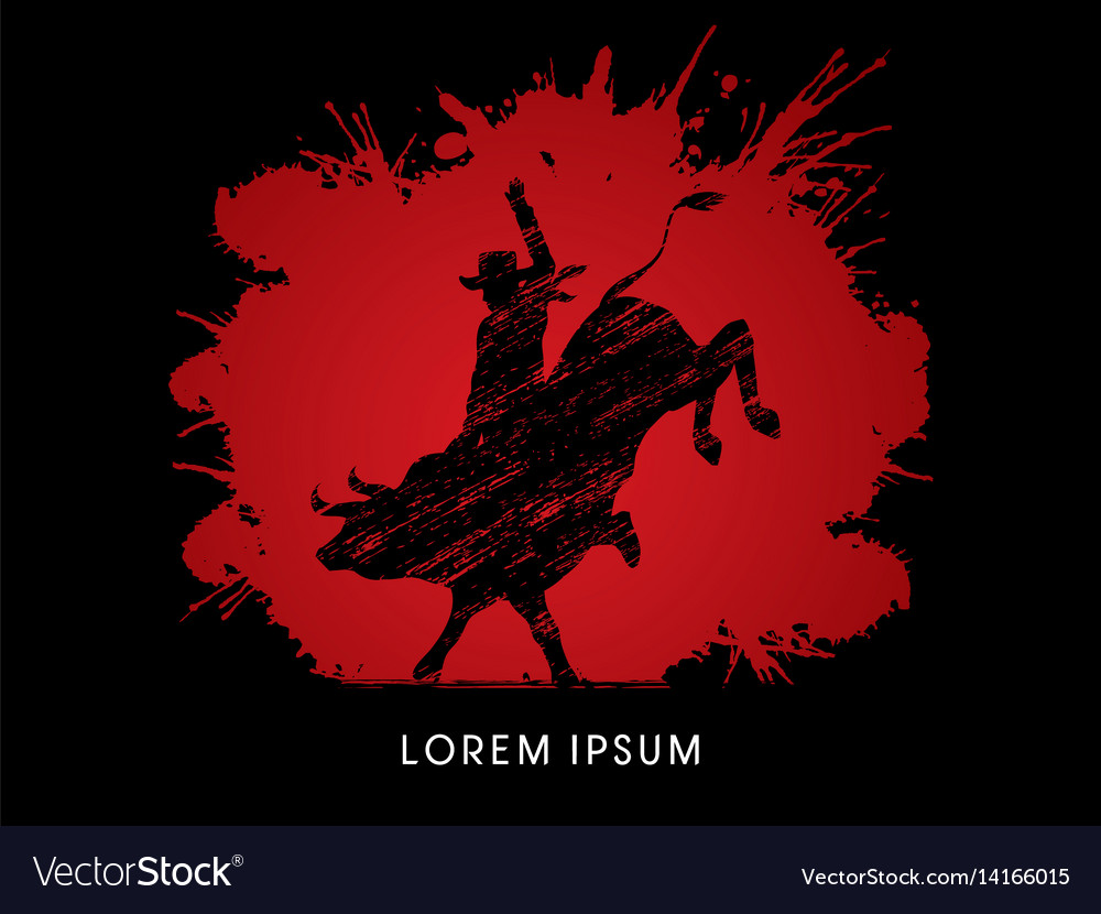 Bucking Cowboy Graphic