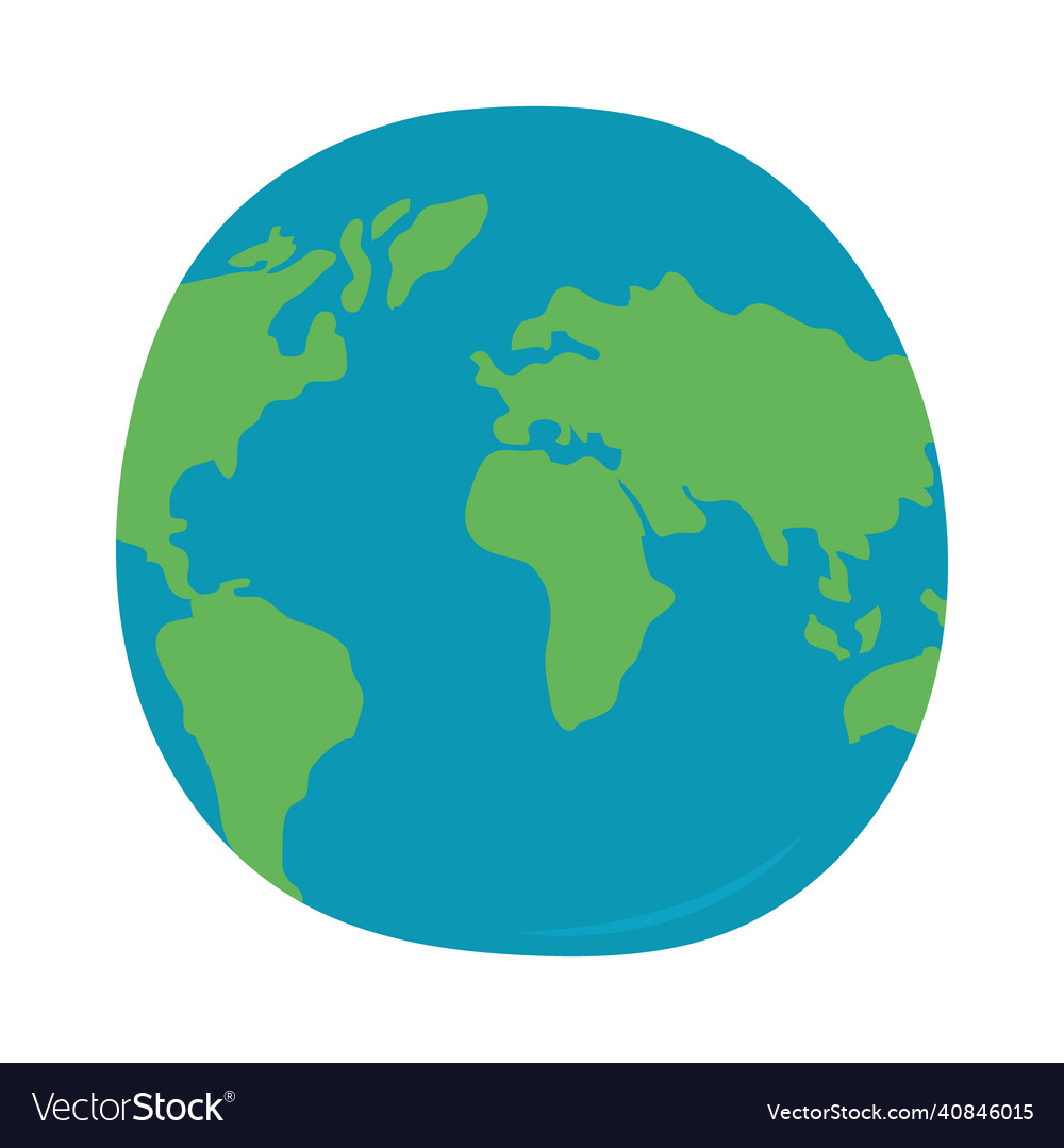 Earth planet design Royalty Free Vector Image - VectorStock