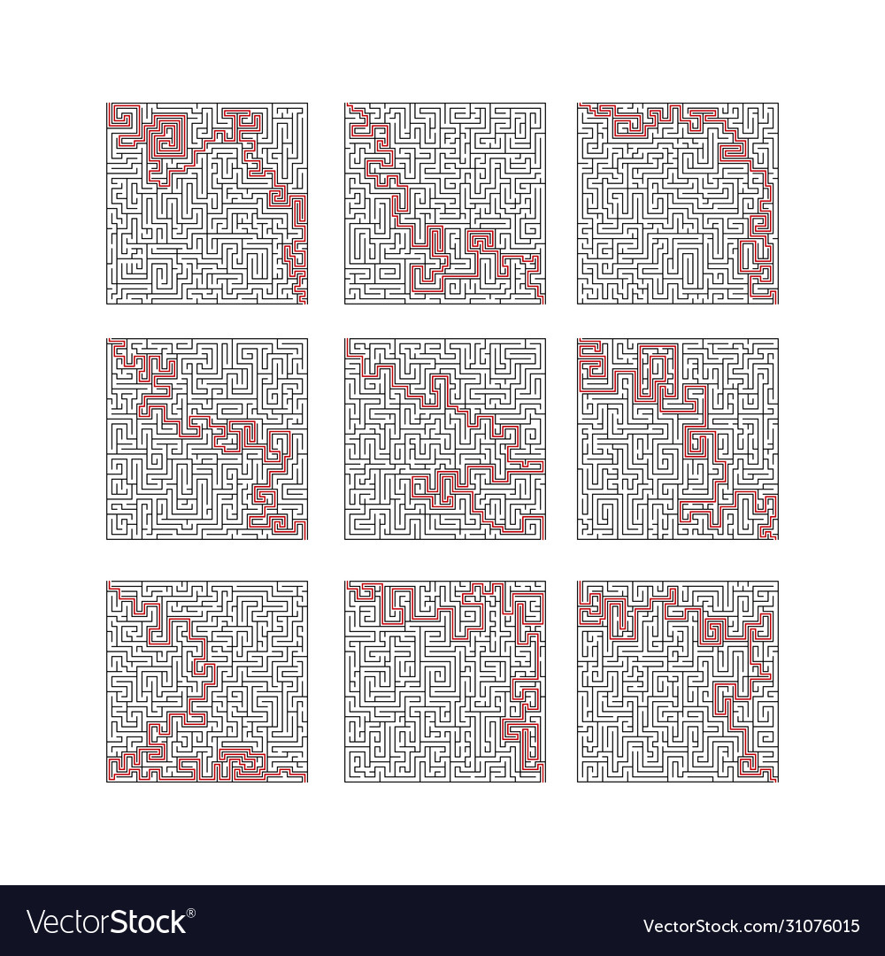 Labyrinth maze game big set