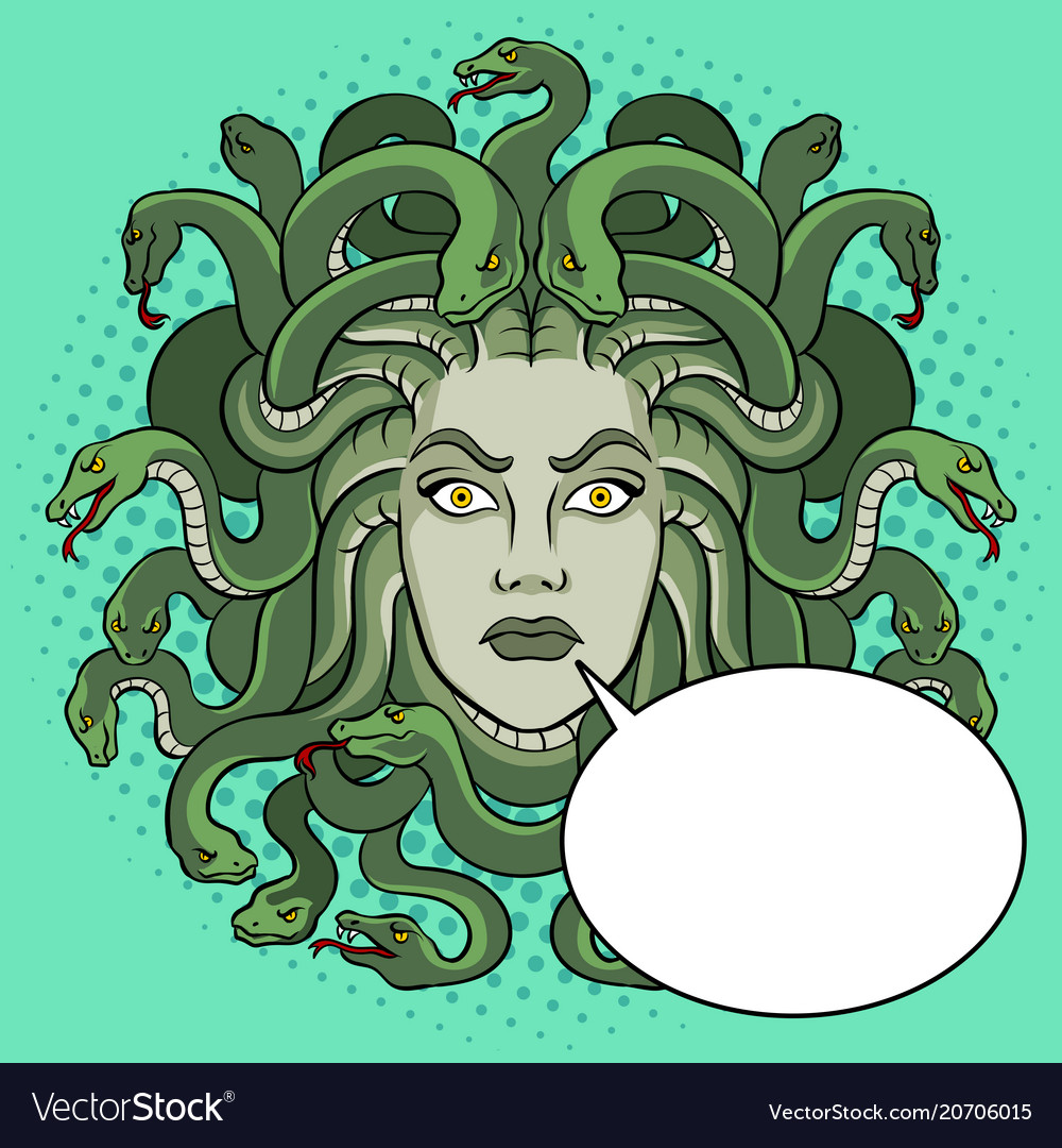 Medusa greek myth creature pop art