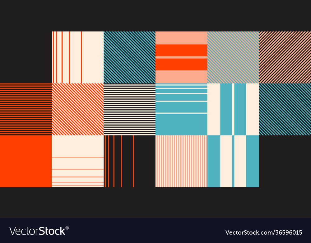 Minimal geometric pattern design vector image Minimal geometric pattern design