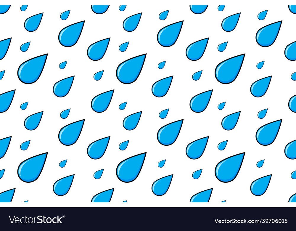 Regen fallen Herbst Wetter Cartoon blaues Wasser