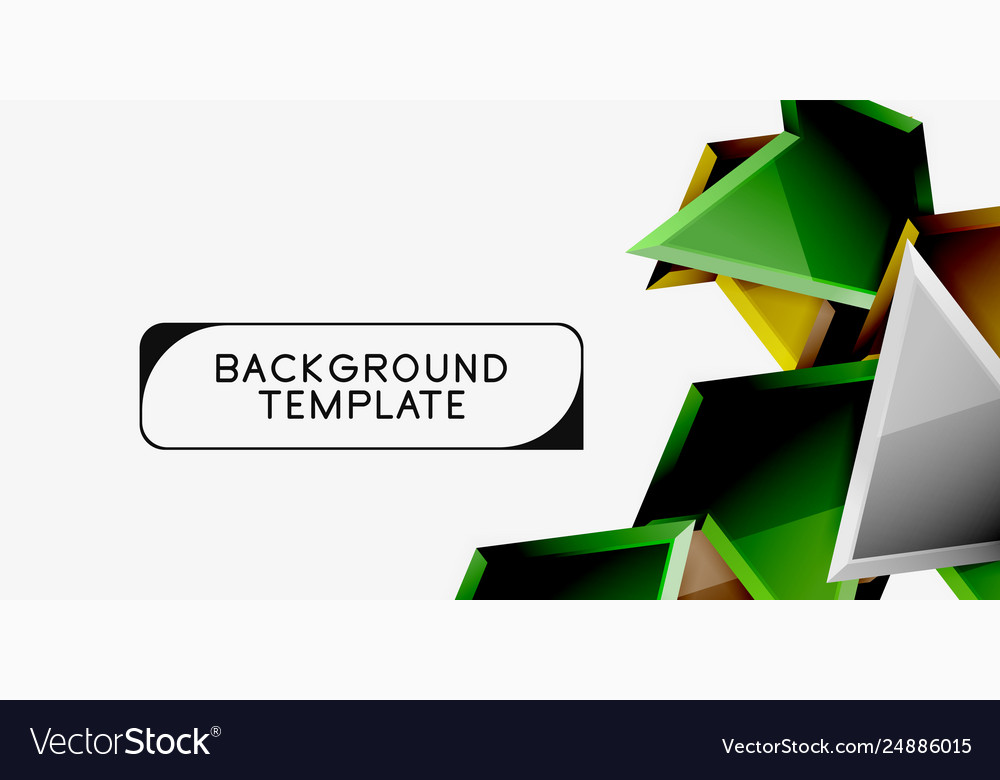 Triangular low poly background design Vector Image Triangular low poly background design