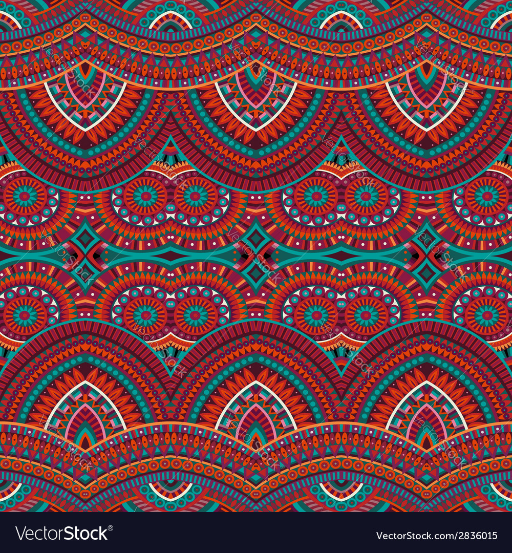 Tribal ethnic background seamless pattern Vector Image