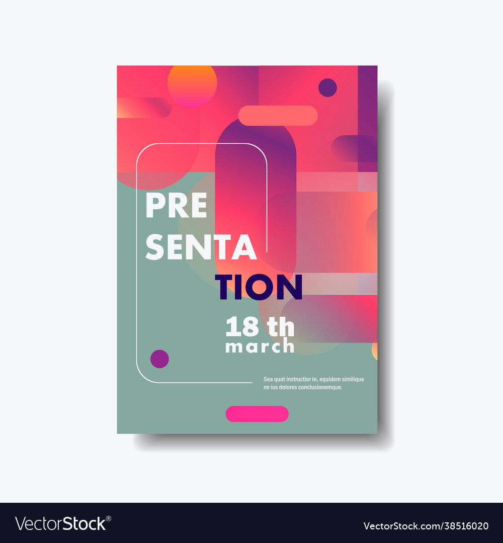 Abstract Gradient Shape Template
