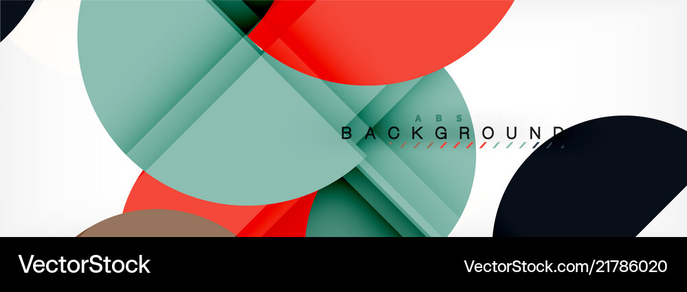Circle abstract background geometric Royalty Free Vector