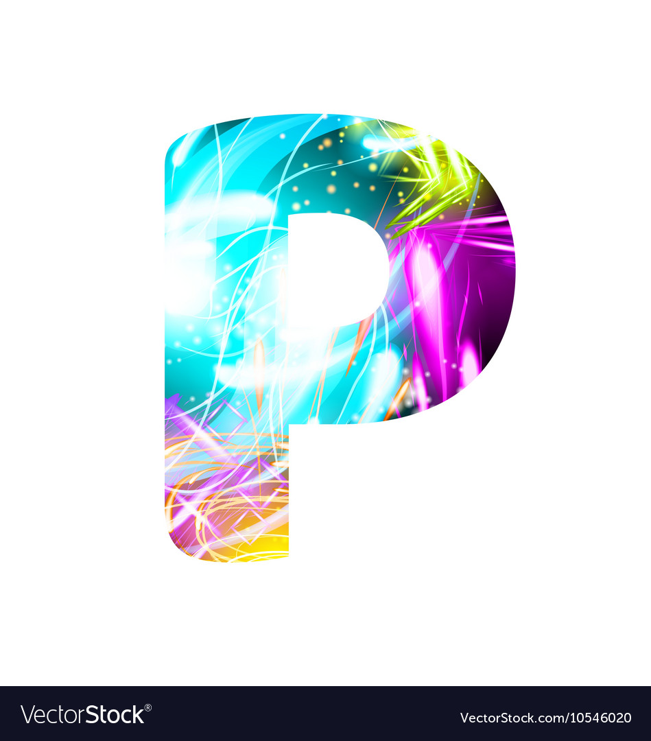 Glowing light effect neon font color design text