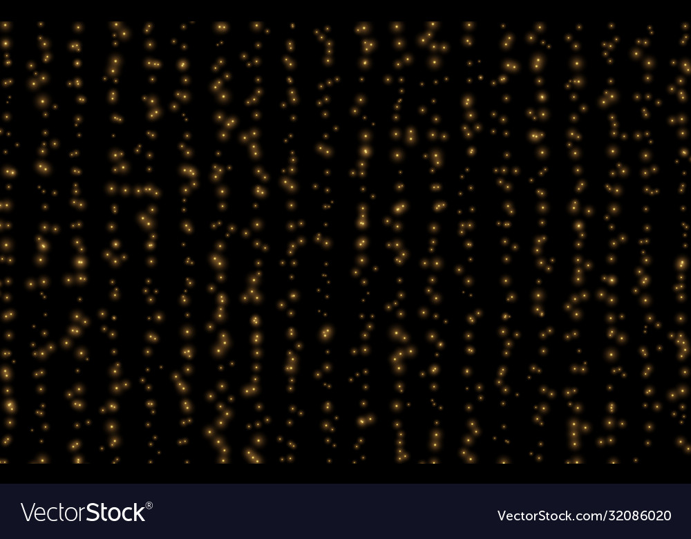 Golden dust falling sparkle gold rain lines Vector Image Golden dust falling sparkle gold rain lines