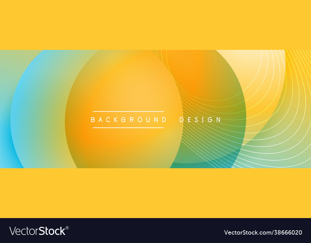 Gradient circles with shadows techno