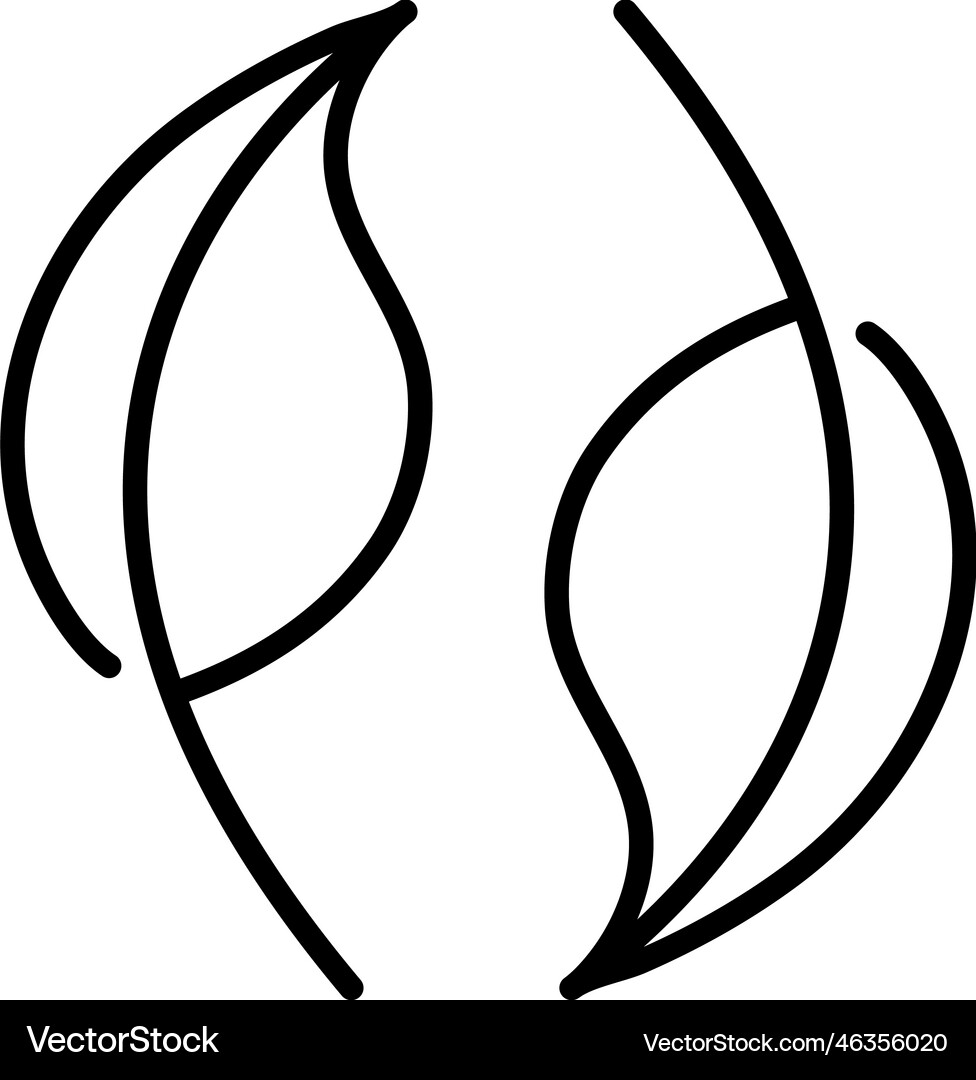 Leaf nature icon Royalty Free Vector Image - VectorStock