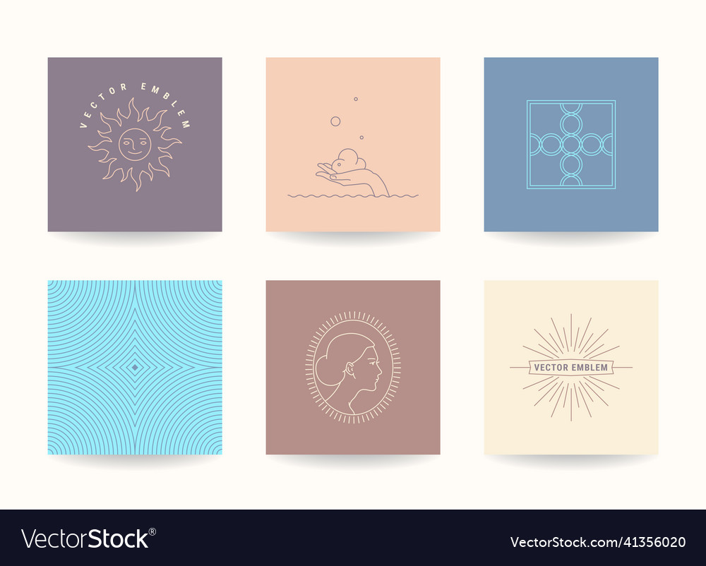 Minimalistische Designvorlagen vector image Minimalistische Designvorlagen