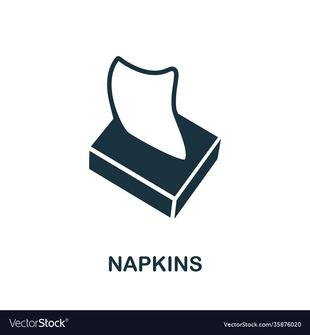 Napkins icon simple element from hygiene