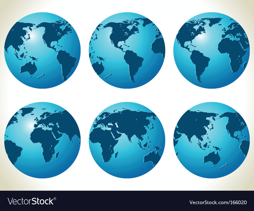 World maps Royalty Free Vector Image - VectorStock