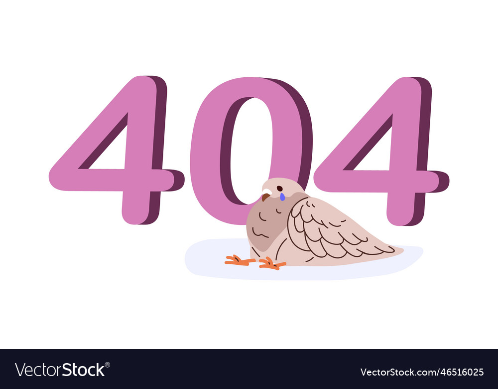 404 Fehlermeldung Webseite Design für nicht gefunden vector image 404 Fehlermeldung Webseite Design für nicht gefunden