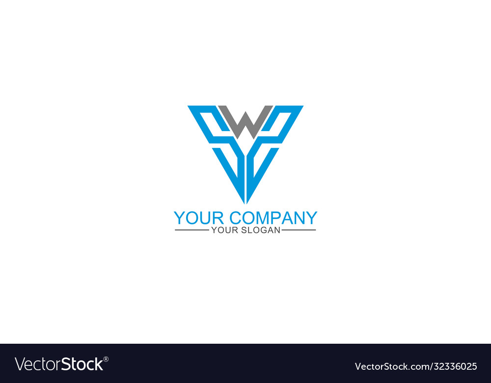 Abstract and strong wss or sws initial logo templa