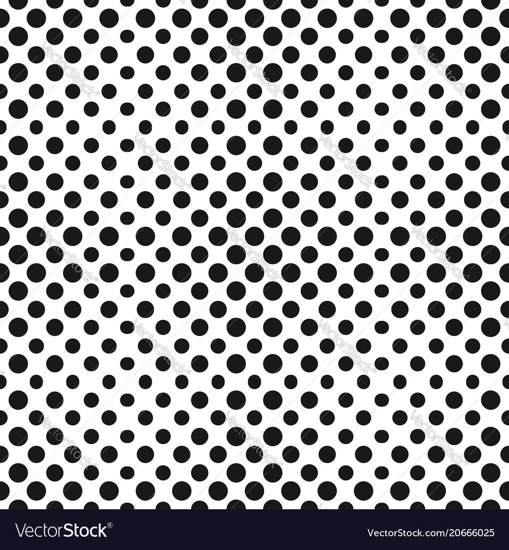 Big halftone circles seamless pattern vector image Big halftone circles seamless pattern