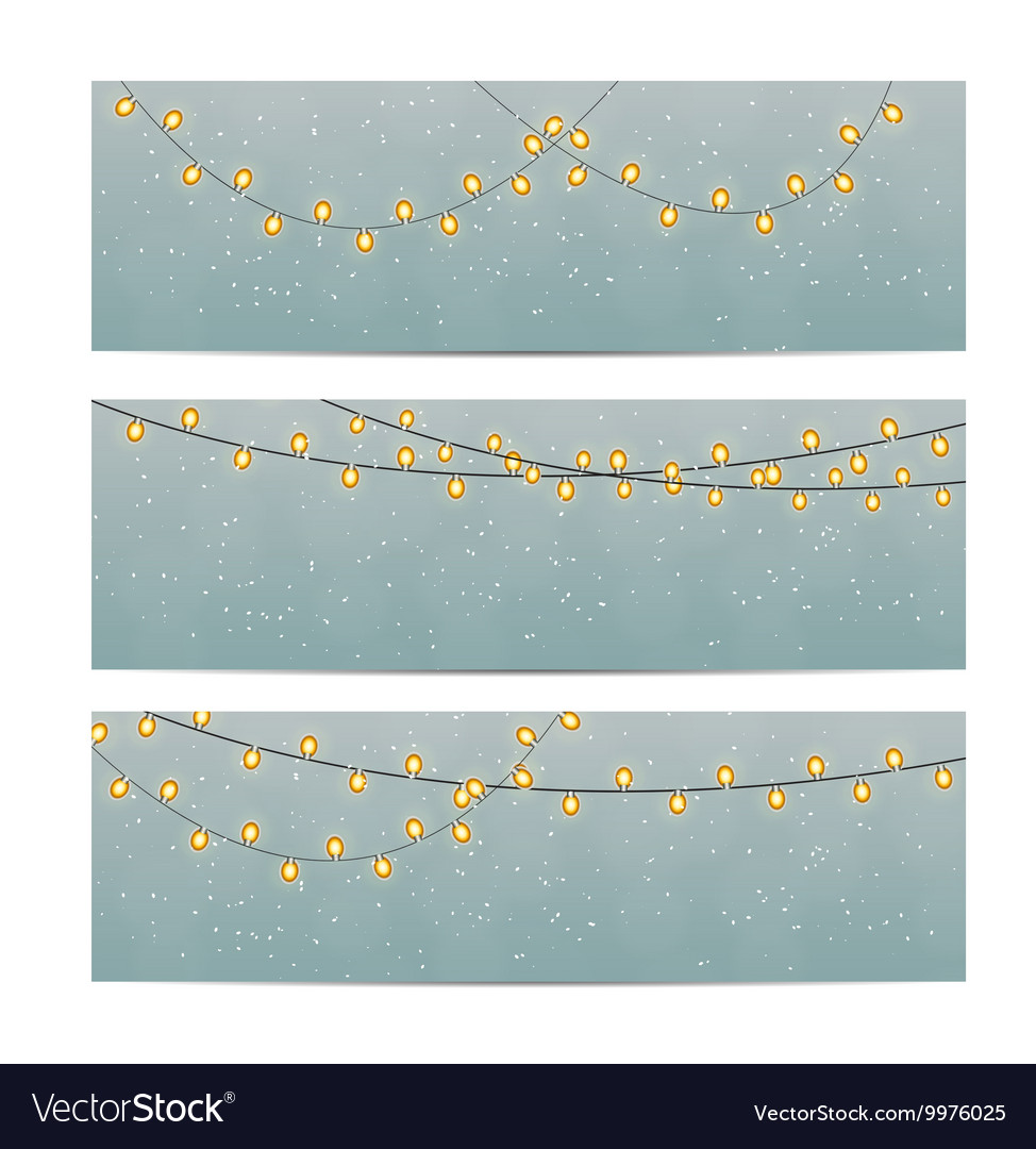 Glowing String Lights Background
