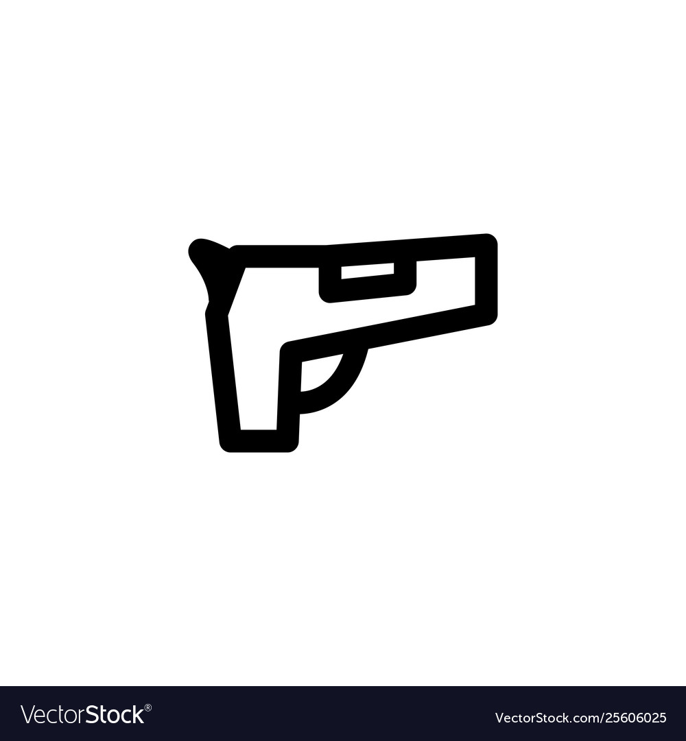 Gun pistol icon