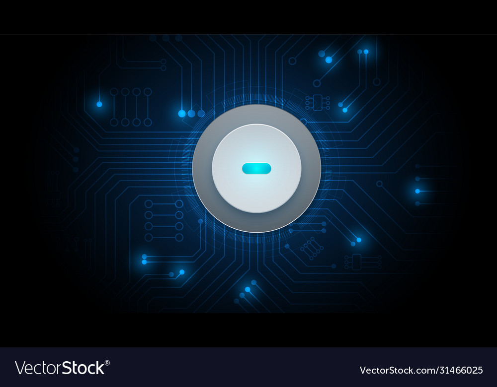 Hi-tech digital data connection system vector image Hi-tech digital data connection system