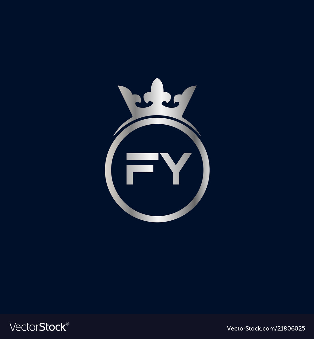 Initial letter fy logo template design vector image Initial letter fy logo template design