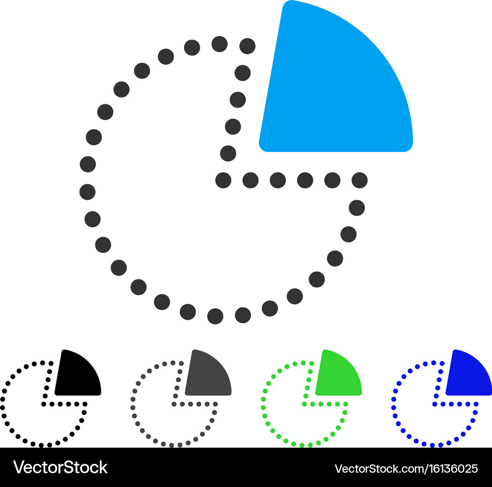 Pie chart flat icon Royalty Free Vector Image - VectorStock