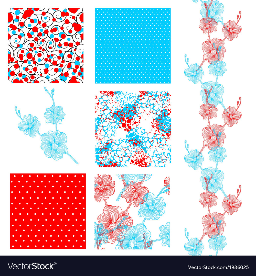 Seamless patterns set