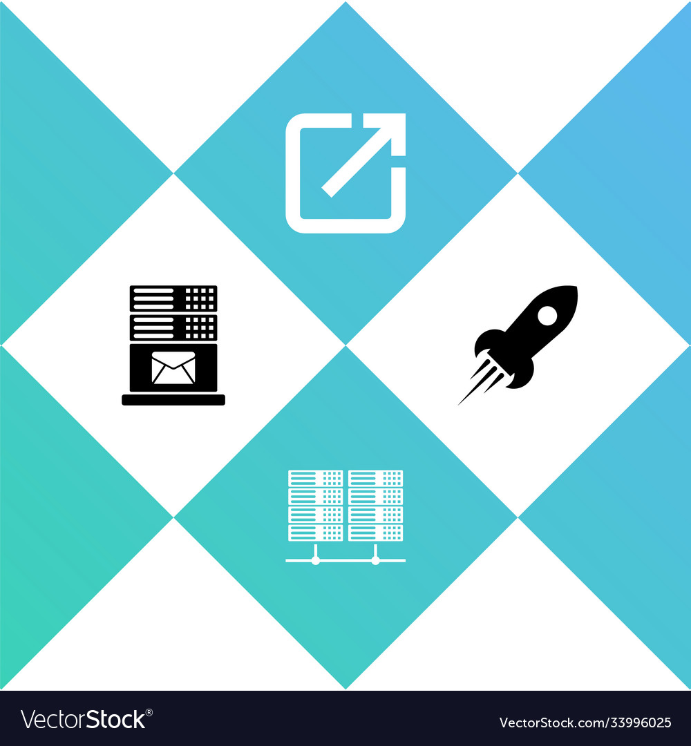E-Mail-Server-Daten-Webhosting öffnen vector image E-Mail-Server-Daten-Webhosting öffnen