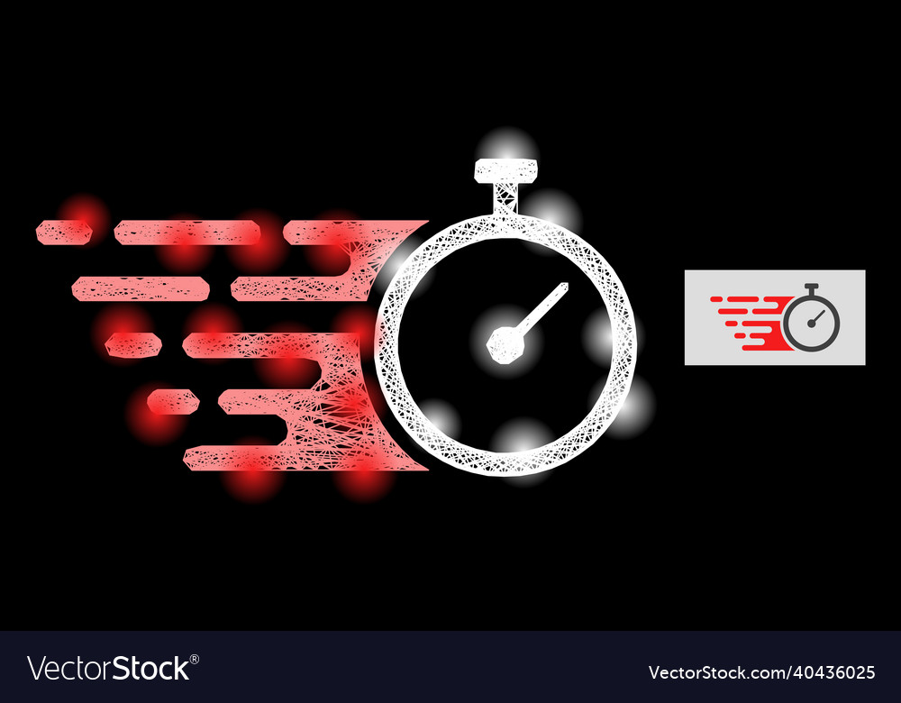 Shining intersected mesh time tracker with light vector image Shining intersected mesh time tracker with light