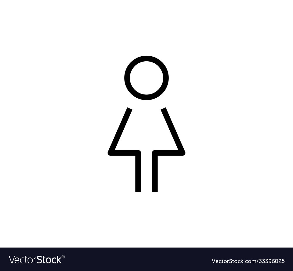 Wc line icon