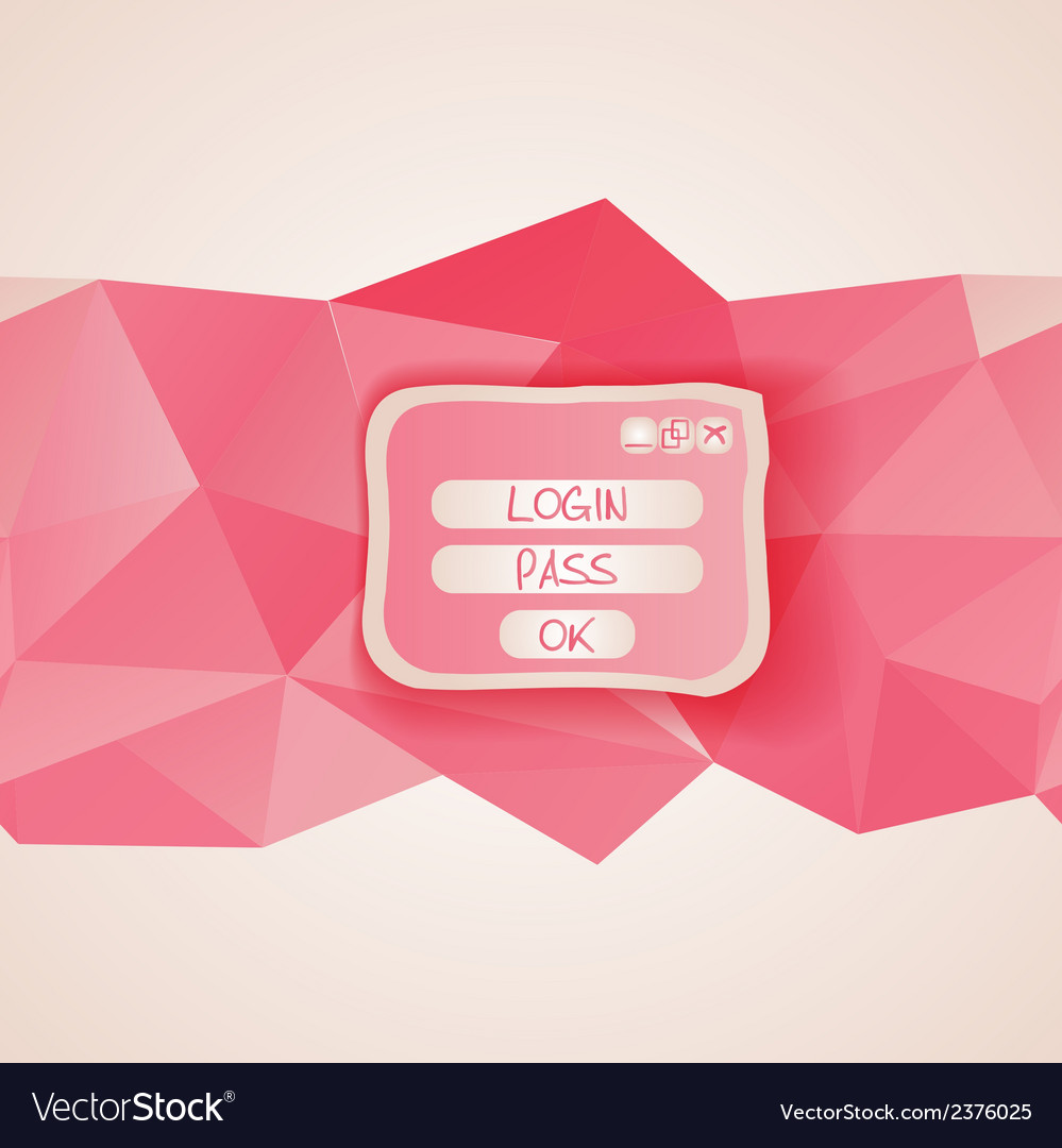 Web interface with button menu template