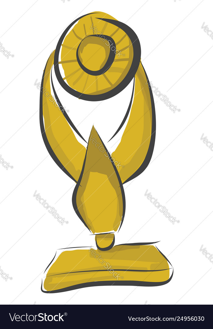 A golden trophy cup or color