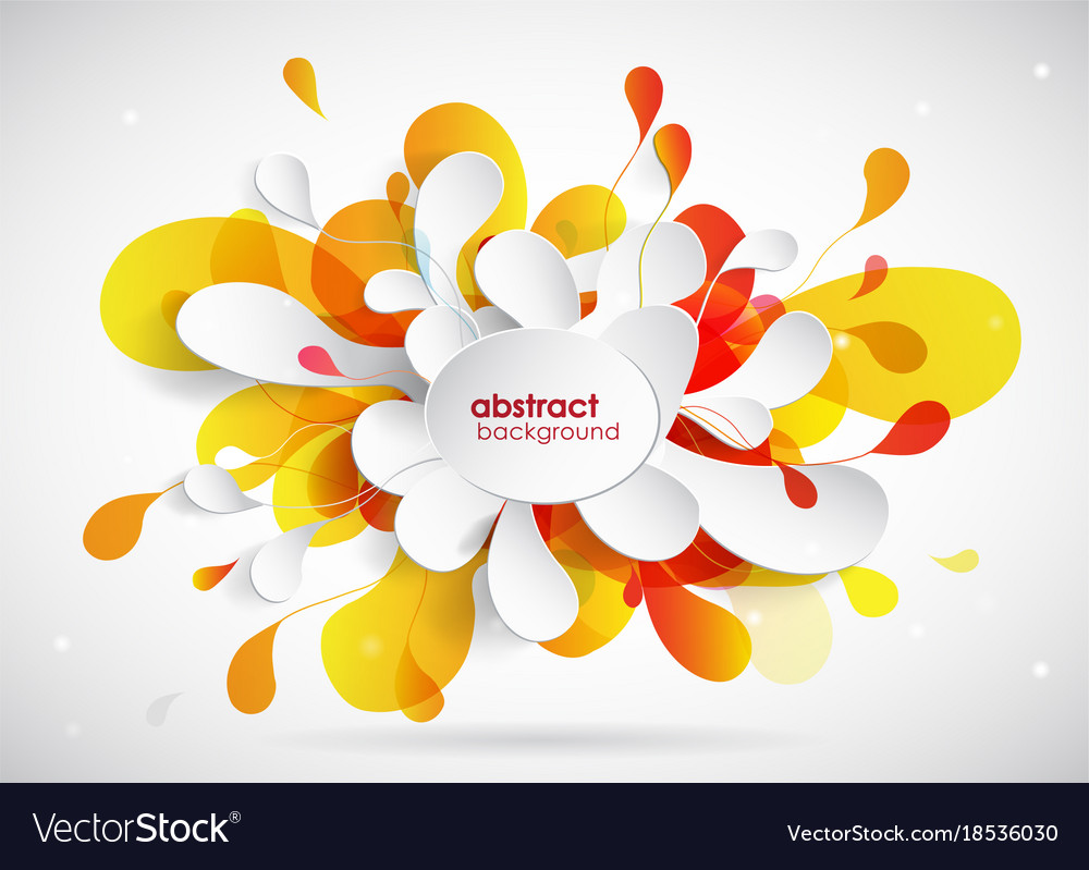 Abstract colored background with different shapes