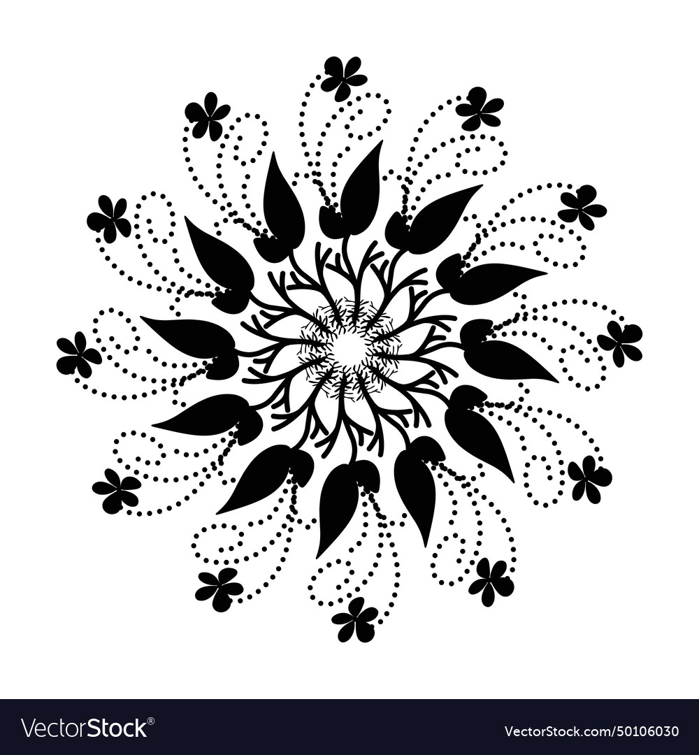Black tribal mandala element design perfect vector image Black tribal mandala element design perfect