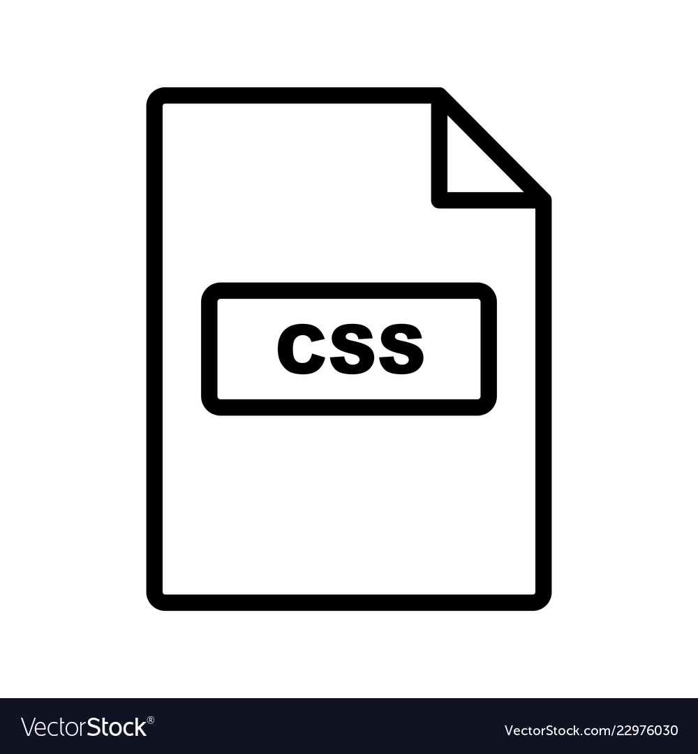 Css icon Royalty Free Vector Image - VectorStock
