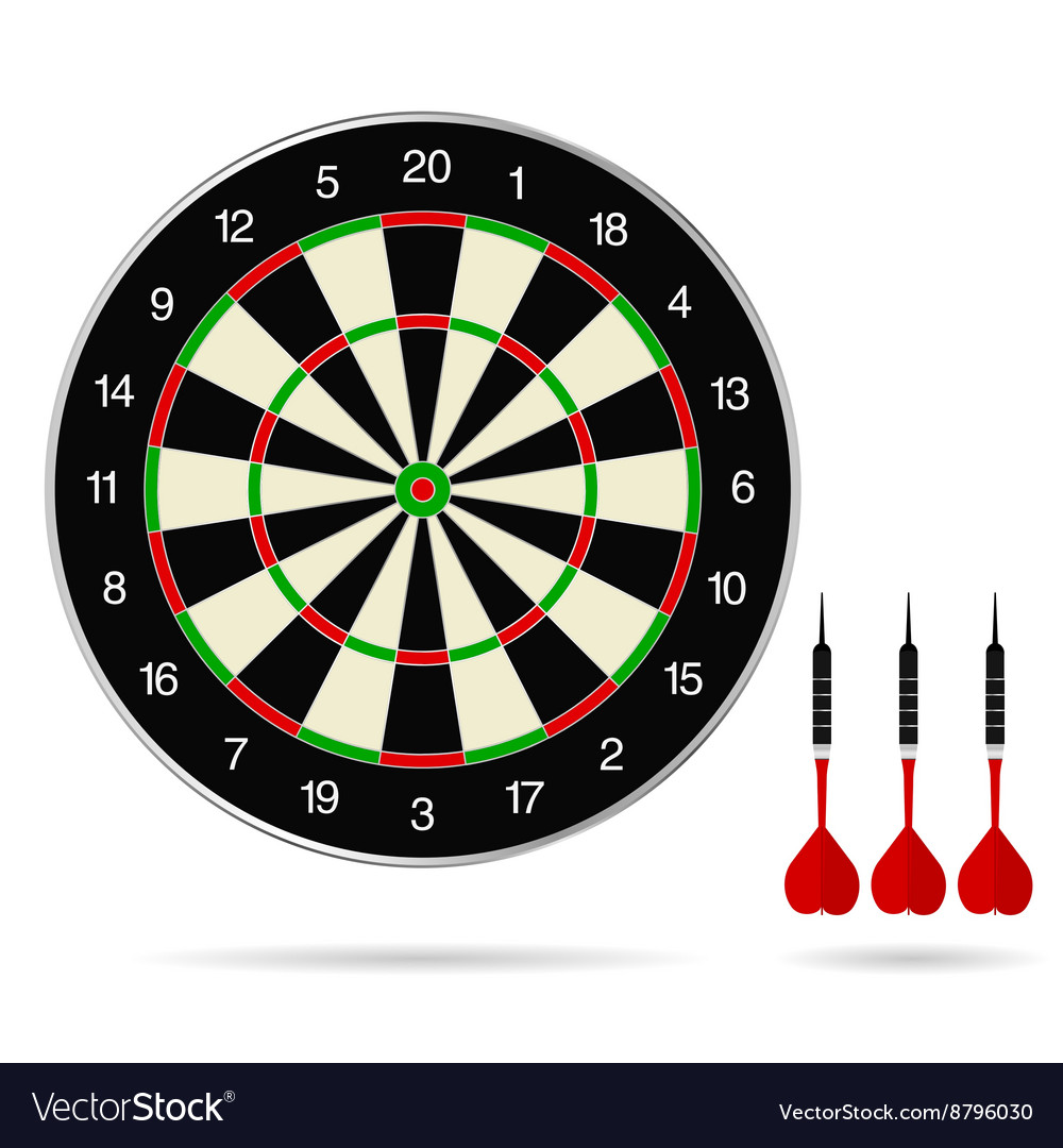 Dartboard with Arrows
