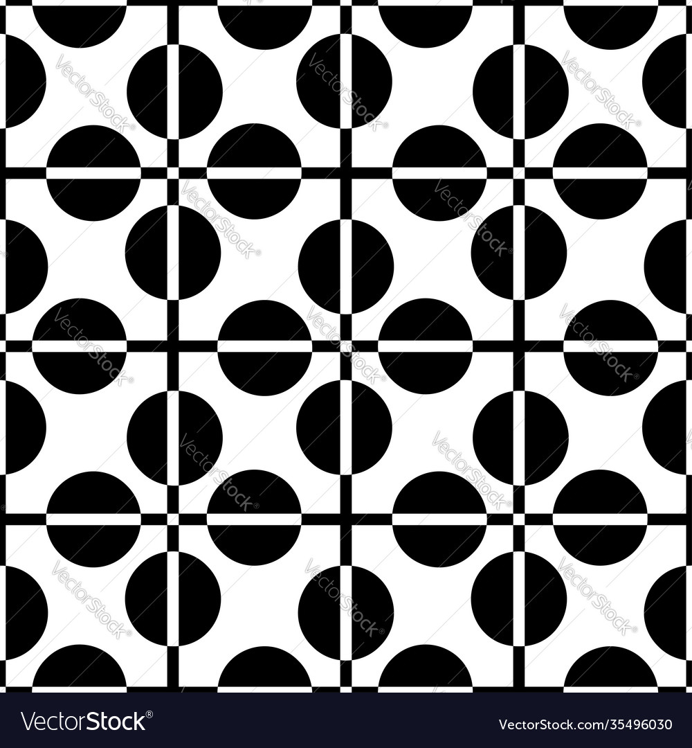 Geometric pattern with monochrome elements Vector Image Geometric pattern with monochrome elements