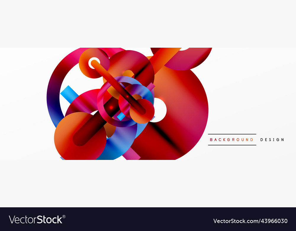 Minimal geometric abstract background circle