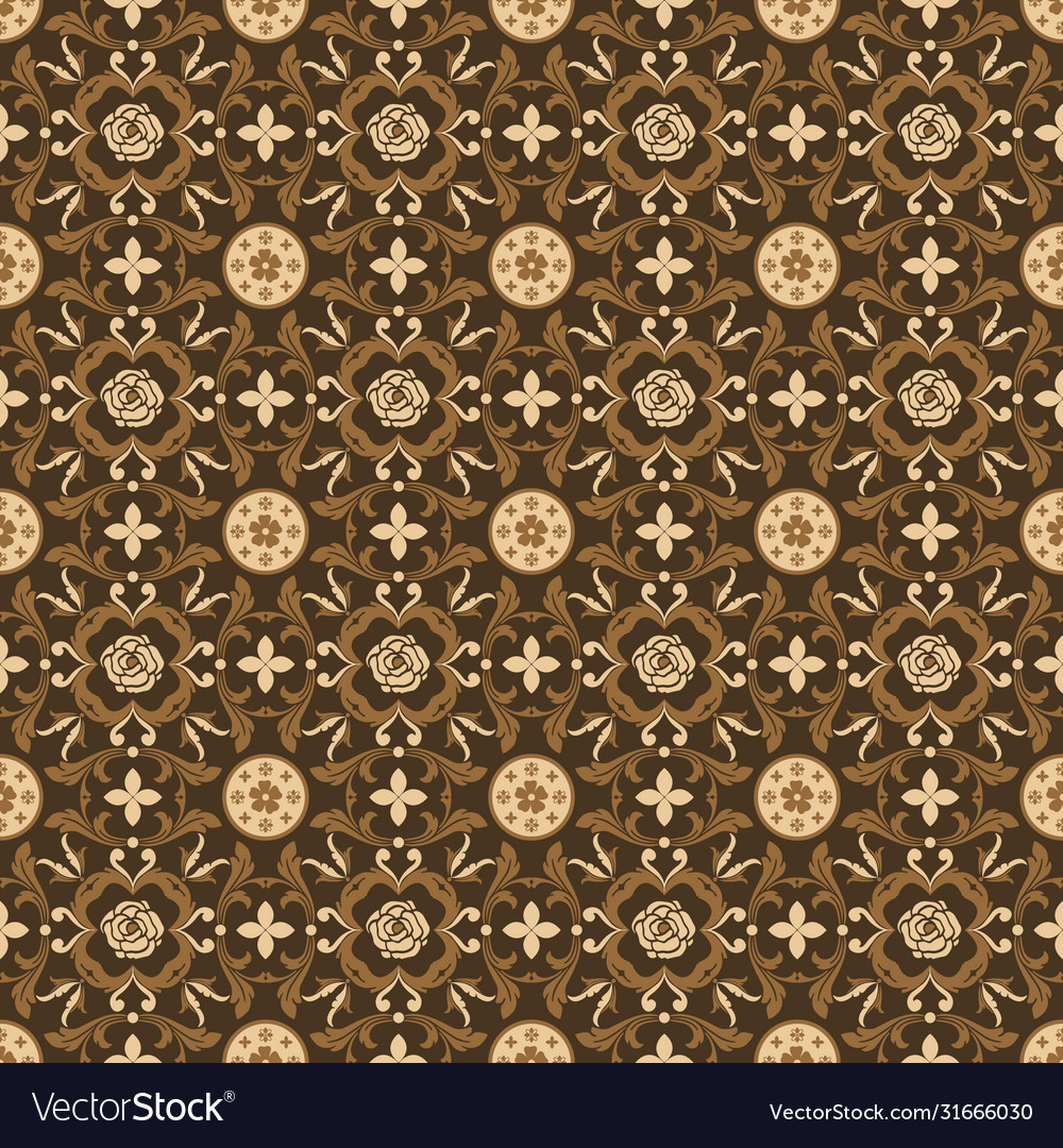 Modern design motifs on java batik with seamless