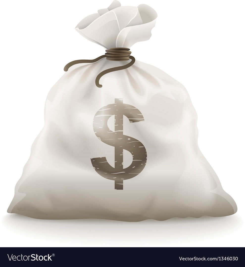 Sack with money Royalty Free Vector Image - VectorStock