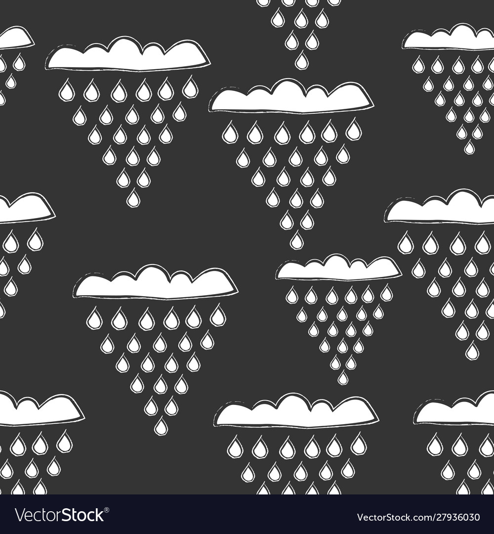 Seamless pattern with clouds scandinavian vector image Seamless pattern with clouds scandinavian