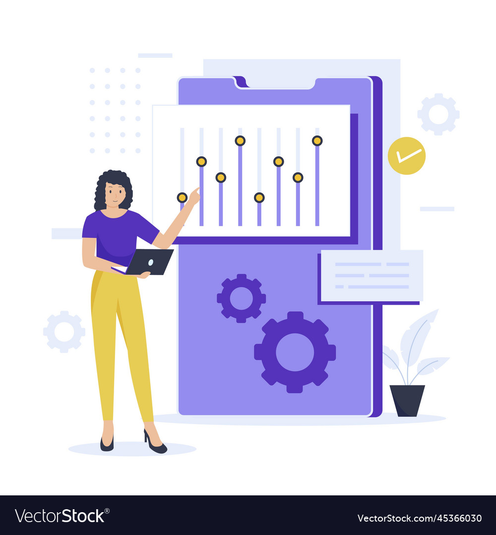 Setting concept vector image Setting concept