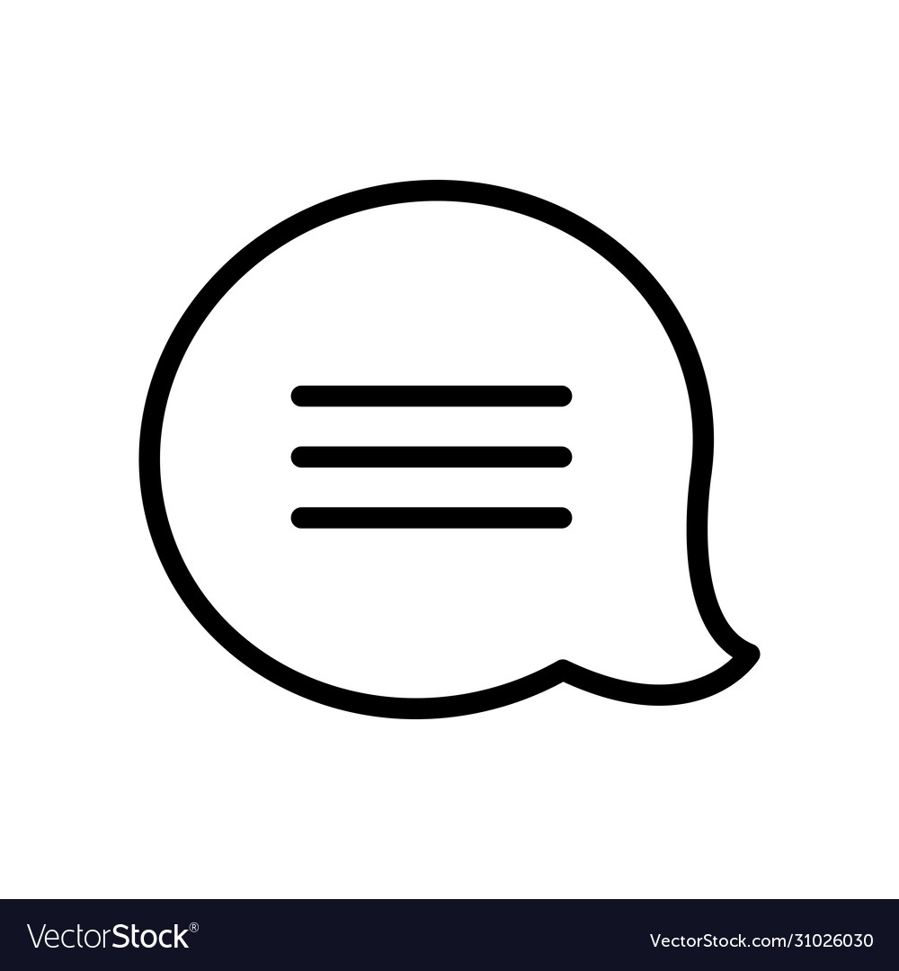 User interface concept message symbol speech