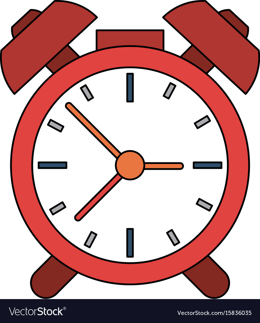 Analog alarm clock icon image