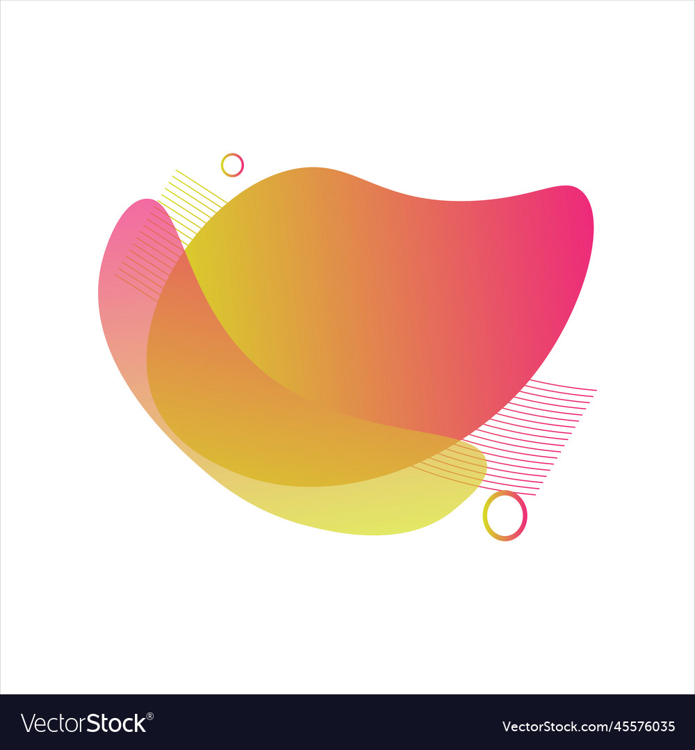 Blob gradient design vector image Blob gradient design