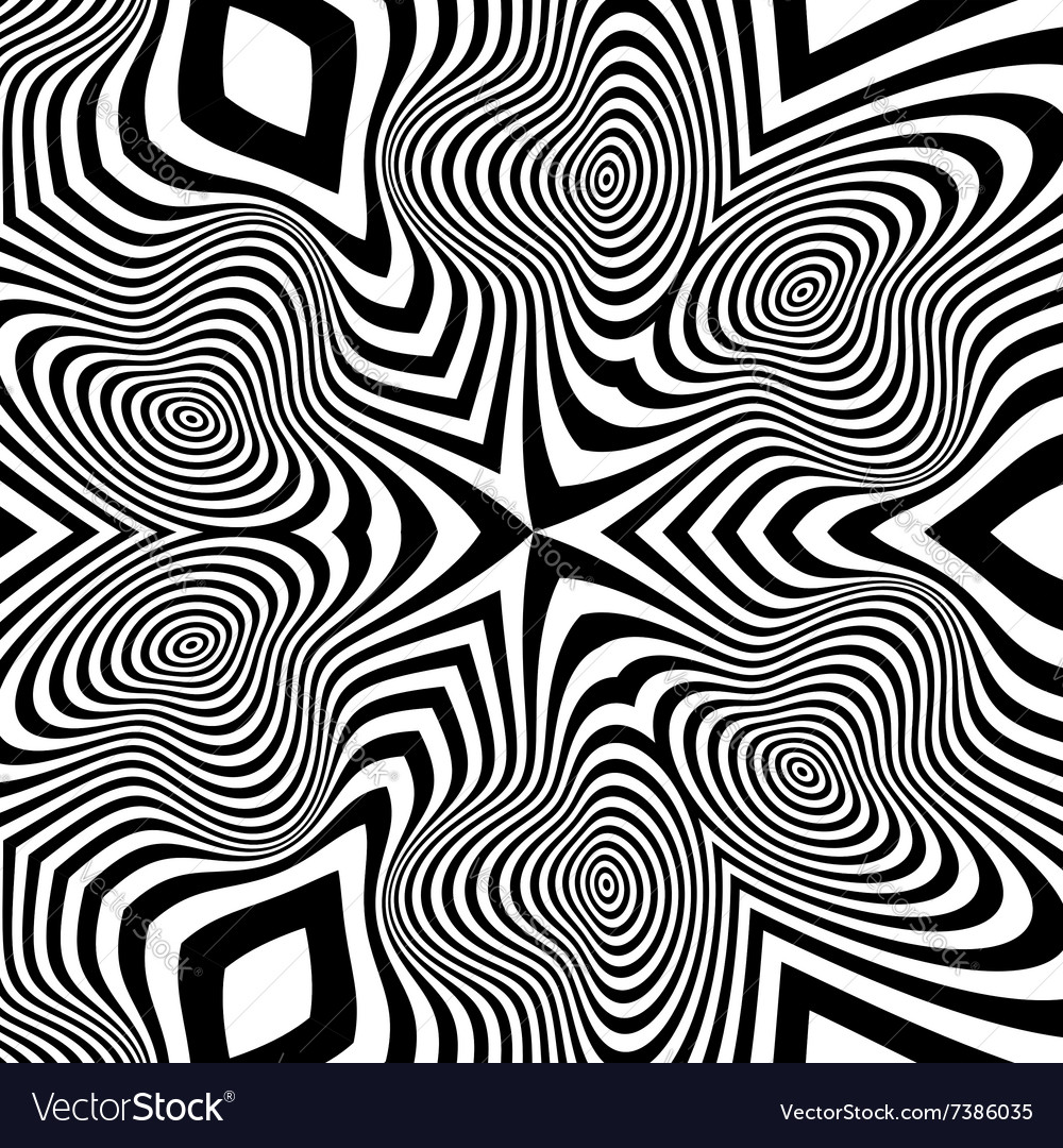 Distorted Optical Illusion Pattern